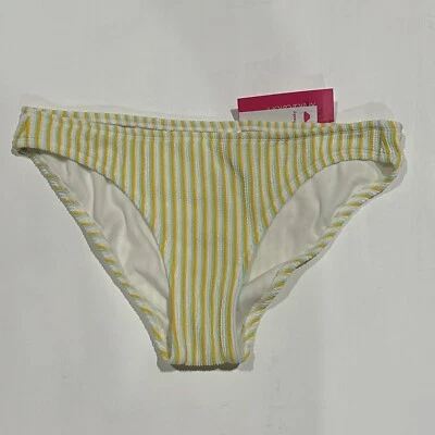 Juniors' Textured Cheeky Bikini Bottom - Xhilaration Multi Stripe Medium - Image 1 of 2