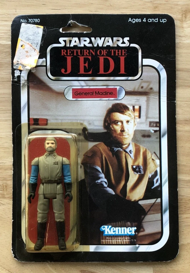 TARJETA FIGURA DE ACCIÓN VINTAGE 1983 STAR WARS GENERAL MADINE RETORNO DEL JEDI Foto 1 de 4