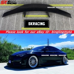 HIGH KICK DUCKBILL CARBON FIBER REAR TRUNK SPOILER WING FOR INFINITI Q60 2017-22 - Foto 1 di 10