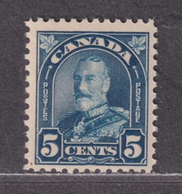 Canada Scott 170 MNH 1930 5¢ Dull Blue King George V Arch Issue - Image 1 of 2