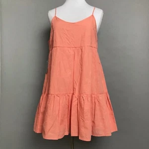 Gr. Large BB Dakota Kleid Pfirsich Grapefruit Kendra Paisley bestickt T8PM - Bild 1 von 11