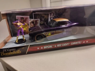 DC Comics Bombshells Batgirl & 1957 Chevy Corvette 1:24 Metals Die Cast New - Image 1 of 4