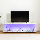 TV Stand Entertainment Center TV Media Console with LED Light for TVs Up to 65in