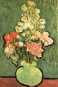Jarrón con rosas de Vincent Van Gogh Giclee Fine Art Impresión Reproducción en lienzo - Imagen 1 de 1