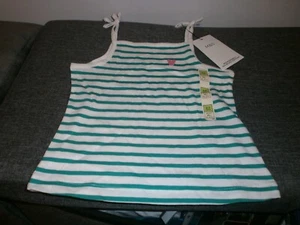 BNWT - M&S Toddler Girl's, Green/White, Strappy, Cotton, Summer, Top -2-3 Yrs - Picture 1 of 7