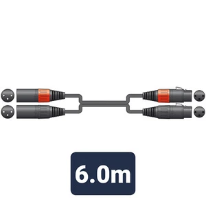 Classic Audio Lead 2 XLR Femmina - 2 XLR Maschio 6,0 m - Foto 1 di 3