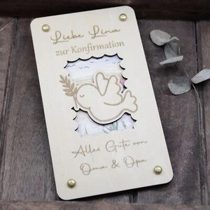 Geldgeschenk zur Konfirmation personalisiert / Geschenk Konfirmation Gutschein - Bild 1 von 5