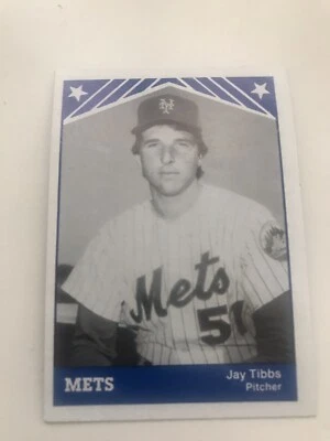 Jay Tibbs 1983 Lynchburg New York Mets Baseball Card Birmingham Alabama - Image 1 of 2