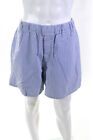 Barbour Mens Cove Striped Shorts Blue White Cotton Size 38