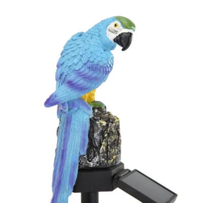 Solar LED Solarleuchte Garten Papagei Gartenbeleuchtung Solarlampe Dekor Outdoor - Bild 1 von 4