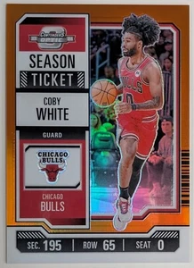 2023-24 Panini Contenders Optic .. COBY WHITE Season Ticket Orange Prizm #16/49 - Picture 1 of 3