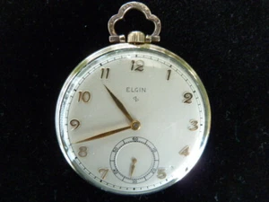 Thin Elgin pocket watch - old - Picture 1 of 3
