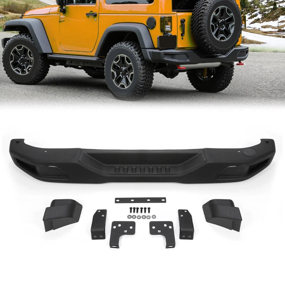 Rear Bumper For Jeep Wrangler JK 2007-2018 Rubicon 10th Anniversary Style 07-18 - Image 1 of 4