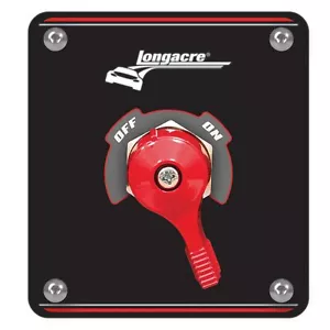 Longacre Battery Master Switch / Battery Isolator - Black Panel, 2 Terminal - Picture 1 of 1