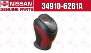 NISSAN NISMO Genuine R35 GTR GT-R Shift Lever Knob Red Black Leather OEM - Picture 1 of 8