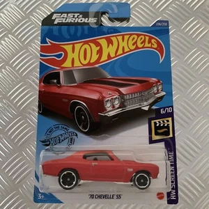 Hot Wheels ‘70 Chevy Chevelle SS 1:64 Mattel Diecast Long Card / Fast & Furious - Picture 1 of 2
