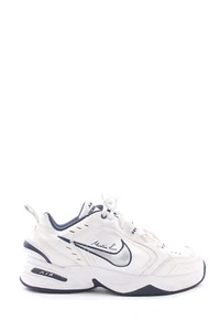 Nike x Martine Rose x Air Monarch IV Leather Sneakers / White/Navy - Picture 1 of 6