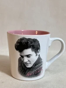 Elvis Poster Coffee Mug , 8 Ounce, Pink And Black & White by Elvis Presley - Picture 1 of 8