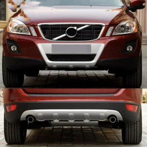 Protector de barra de placa de deslizamiento placa de parachoques delantero trasero plateado 2P para Volvo XC60 2009-2013 - Imagen 1 de 6