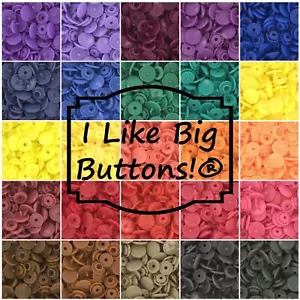 KAM Snaps 25 colori COMBO MEDIO/SCURO taglia 20 plastica abbigliamento a scatto/bottoni senza cuciture - Foto 1 di 13