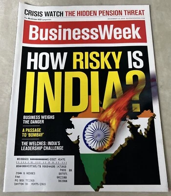Business Week Magazine December 2008 Risky India Hidden Pension Threat - Image 1 of 4