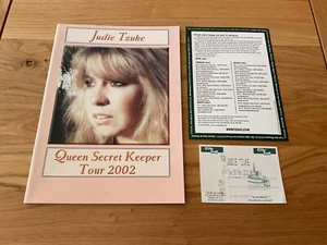 Judie Tzuke - Queen Secret Keeper Tour Programm + Flyer & Ticket 26.02.2002 - Bild 1 von 11