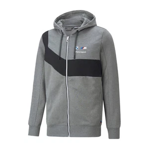 Puma BMW M Motorsport  Hooded Jacket - Heather Gray 535864 03 Men's Size XXL - Picture 1 of 7