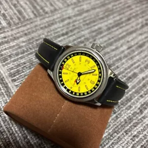 Oris Pointer Date Big Crown Yellow Dial Automatic 7482B from JP USED - Picture 1 of 12