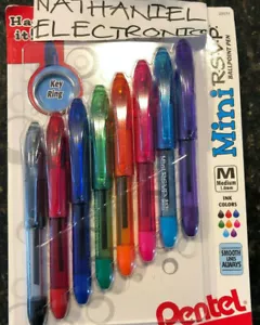 Pentel Mini R.S.V.P. Penne a sfera medie 8/Pkg - colori inchiostro assortiti JUST IN TIM - Foto 1 di 2