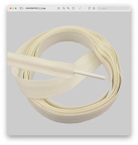 Roman Blind Pocket 2 cm Tape Ivory 5 meters. - Picture 1 of 1
