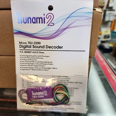 SoundTraxx 885007 TSU-2200 Digital Sound & Control Decoder Tsunami2  ALCO Diesel - Image 1 of 3