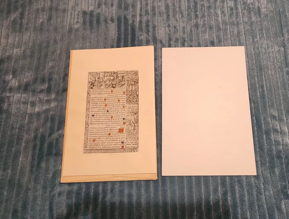 ГЕРМЕН ХАРДУИН Книга Часов Использования Рима Пергамент Лист c. 1520 в папке 12/1977 - Изображение 1 из 4