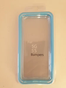 Bumper Case Hülle für iPhone 5 5S 5C Blau Klar Stylisch + Gratis Displayschutz - Bild 1 von 10