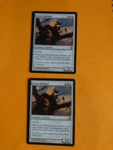 Silent Sentinel x2 seltener Archon geboren von den Göttern. MTG 2 Karte. - Bild 1 von 6