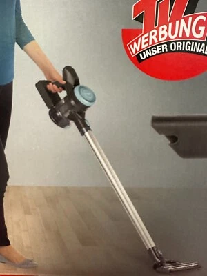 Akku Zyklon Handstaubsauger 2in1 anthrazit Blau beutellos kabellos D - Bild 1 von 2