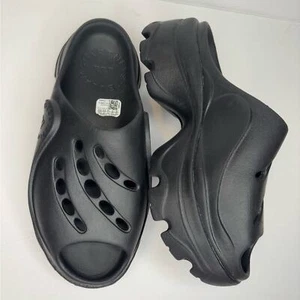 Adidas x Stella McCartney black wedge Clog sandals US Size 6 excellent! - Picture 1 of 10