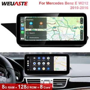 12.3'' Android Car GPS 8G+128G For Mercedes Benz E W212 2010-2016 Navi Head Unit - Picture 1 of 12