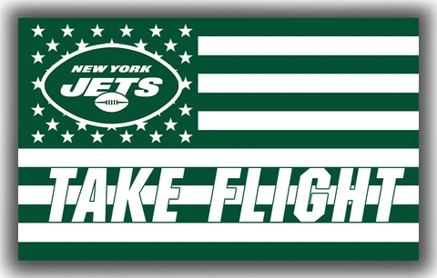 New York Jets Football Team TAKE FLIGHT Flag 90x150cm 3x5ft Fan Best banner Cover