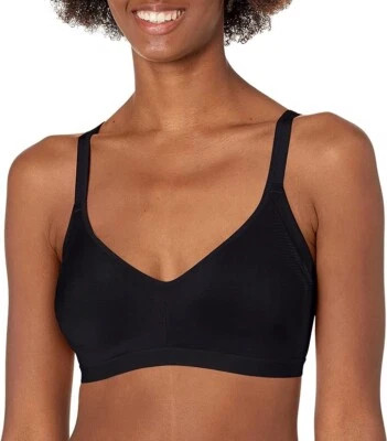 Warners Easy Does It Smoothing Seamless Stretch Wireless Lightly Lined Black XL - Image 1 of 4