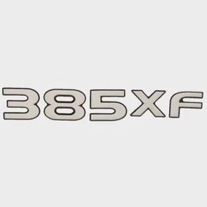 Stratos Boat Raised Emblem Decal 205094 | 385XF Silver Black Sticker - Picture 1 of 3