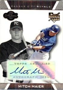 2007 Topps Co-Signers Baseball Card #115 Mitch Maier Rookie Baseball Card Auto