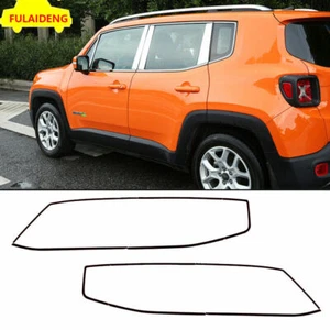 For Jeep Renegade 2016-22 Glossy black Car Window Sill Molding Trim Frame Cover - Foto 1 di 5