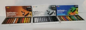 Mungyo Gallery Standard Soft Pastels - Charcoal Black - Earth Tones - 12 Each - Picture 1 of 4