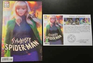 Symbiote Spider-Man (2019) #1 Artgerm Variant SIGNED Peter David Notarized WOS - Picture 1 of 6
