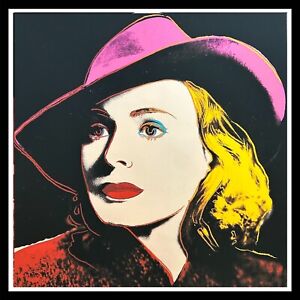 ANDY WARHOL - "BERGMAN WITH HAT -FS# 315=TRIAL PROOF- Screenprint-  GREAT COLORS