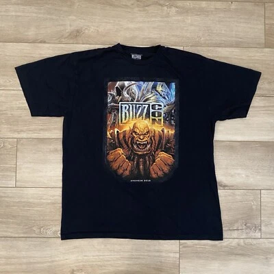 Camiseta Blizzard Blizzcon Anaheim 2013 Talla X-Grande Negra Videojuego Promo Tee Foto 1 de 4
