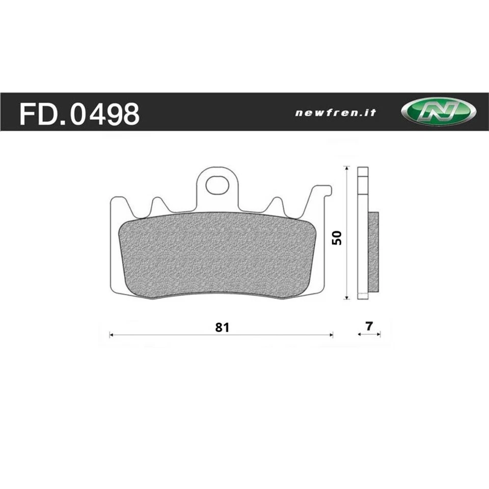 Newfren Front Brake Pads for Benelli BN600GTS 2013-2017 >Tour Sintered - Image 1 of 1
