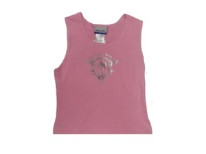 Jacksonville Jaguars Pink Youth Girl's Metallic Print Tank Top - Picture 1 of 2