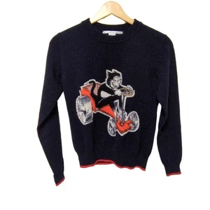 Auth stellamccartney - Dark Navy Red Multi Women's Sweater - Picture 1 of 6