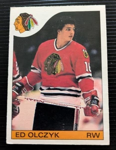 1985-86 O-Pee-Chee Ed Olczyk Rookie Chicago Blackhawks #86 - Picture 1 of 2